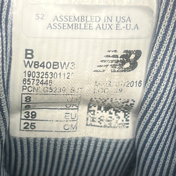 New Balance W840v3 Blue Women’s Running Shoes Size 8 - Picture 9 of 11